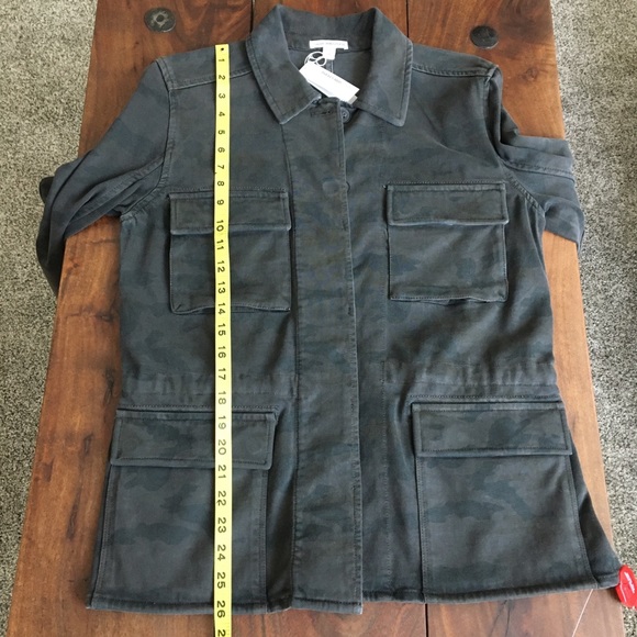 James Perse Camouflage Print Military Jacket - Picture 11 of 15